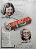 Dentifrice en poudre Dentifrice Colgate en tube (1896) - Un peu d’histoire